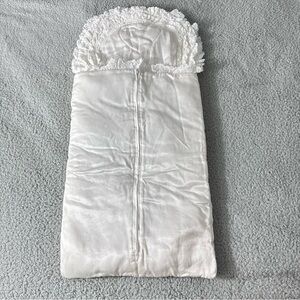 Vintage Luxurious White Baby Sleeping Bag Bunting